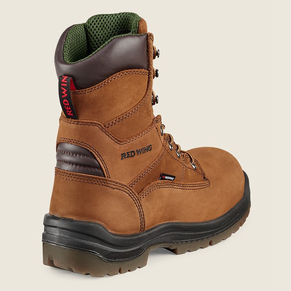 Red Wing Safety Boots Mens Brown - King Toe® - 8-inch Insulated Waterproof Toe - 5702198-JE